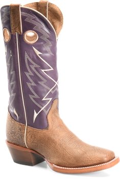 Medium Brown Purple Double H Boot Odell